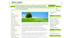 Desktop Screenshot of pro-sana.de